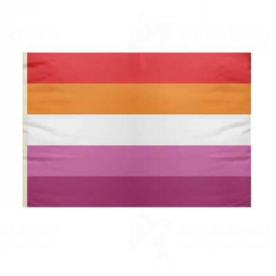 Lgbt Orange And Pink Lesbian Flamalar eitleri