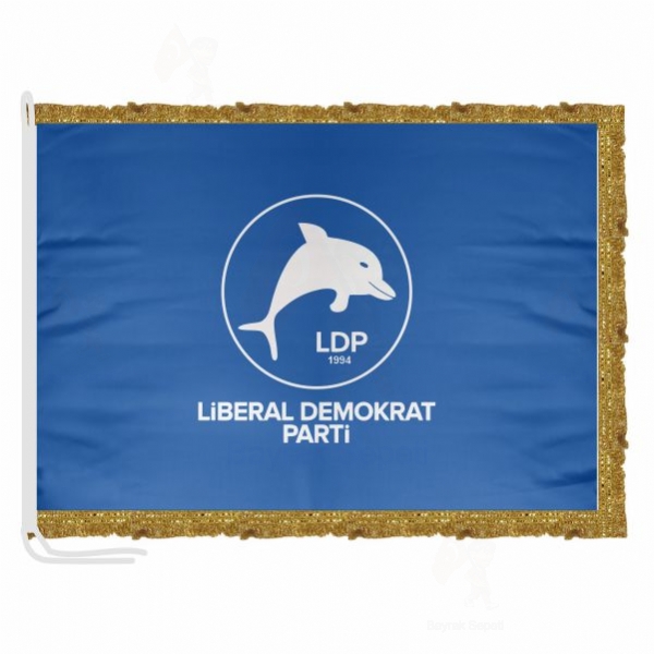 Liberal Demokrat Parti Mavi Saten Kuma Makam Bayra ls