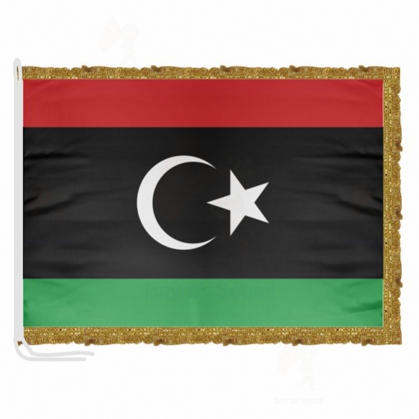 Libya Saten Kumaş Makam Bayrağı