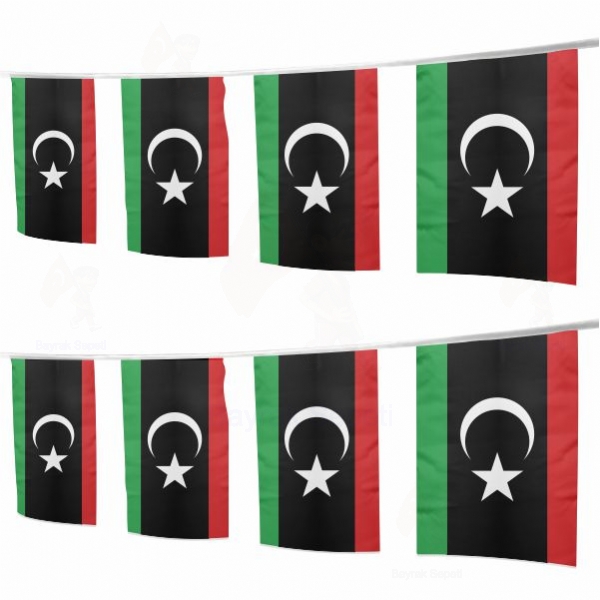 Libya İpe Dizili Süsleme Bayrakları