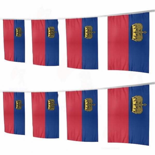 Lihtenştayn İpe Dizili Süsleme Bayrakları