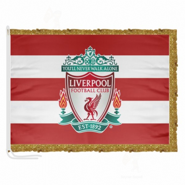 Liverpool FC Saten Kumaş Makam Bayrağı