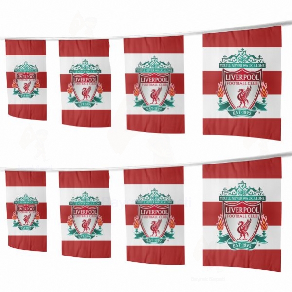 Liverpool FC İpe Dizili Süsleme Bayrakları