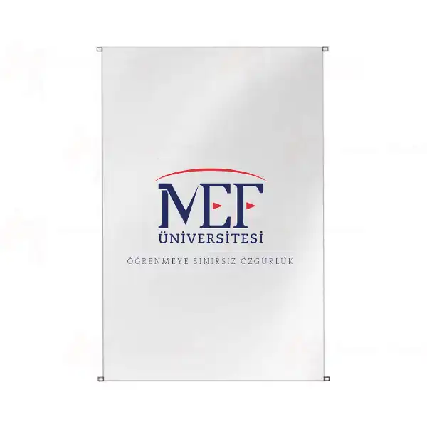 MEF niversitesi Bina Cephesi Bayraklar