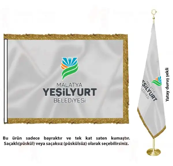 Malatya Yeilyurt Belediyesi Saten Kuma Makam Bayra