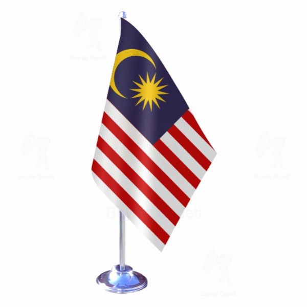 Malezya Tekli Masa Bayraklar ls