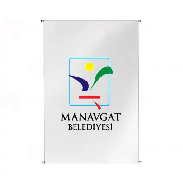 Manavgat Belediyesi Bina Cephesi Bayraklar