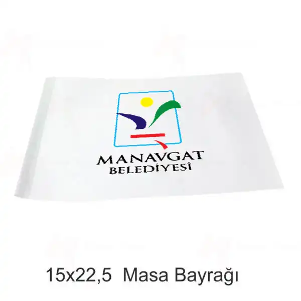 Manavgat Belediyesi Masa Bayraklar