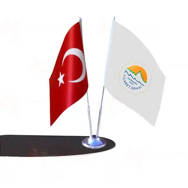 Marmaris Ticaret Odas 2 Li Masa Bayraklar