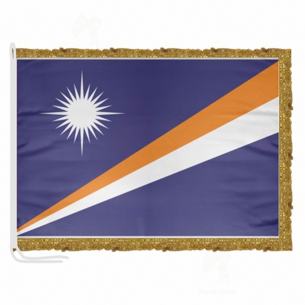 Marshall Adaları Saten Kumaş Makam Bayrağı