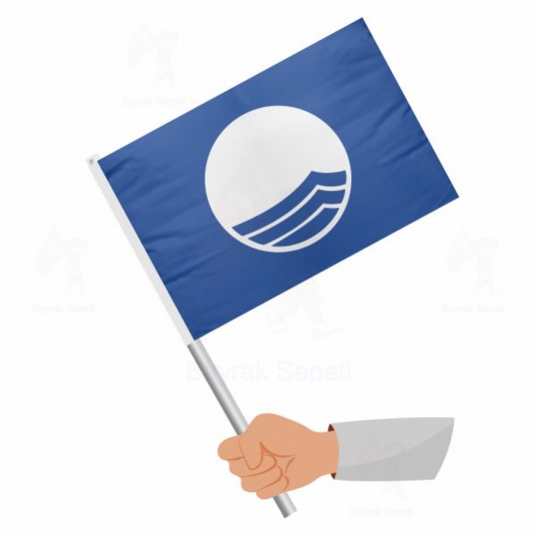 Mavi Deniz Sopalı Bayraklar