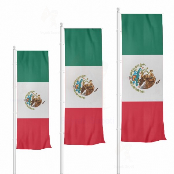 Meksika Dikey Gnder Bayraklar
