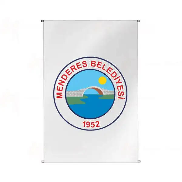 Menderes Belediyesi Bina Cephesi Bayraklar