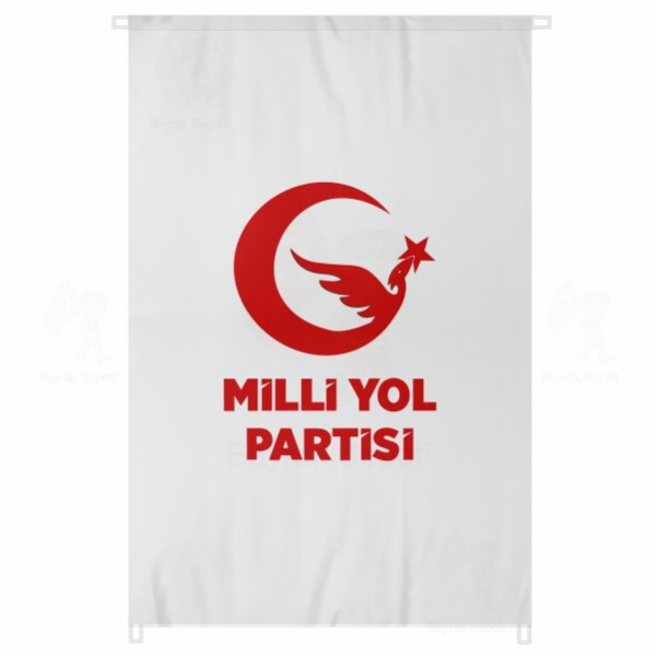 Milli Yol Partisi Bina Cephesi Bayrakları