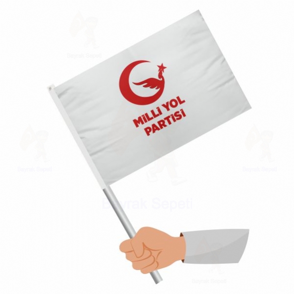 Milli Yol Partisi Sopalı Bayraklar