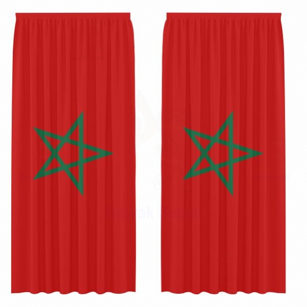 Morocco Gnelik Saten Perde Satan Yerler