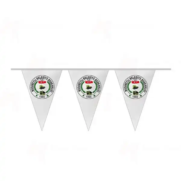 Musabeyli Belediyesi İpe Dizili Üçgen Bayraklar