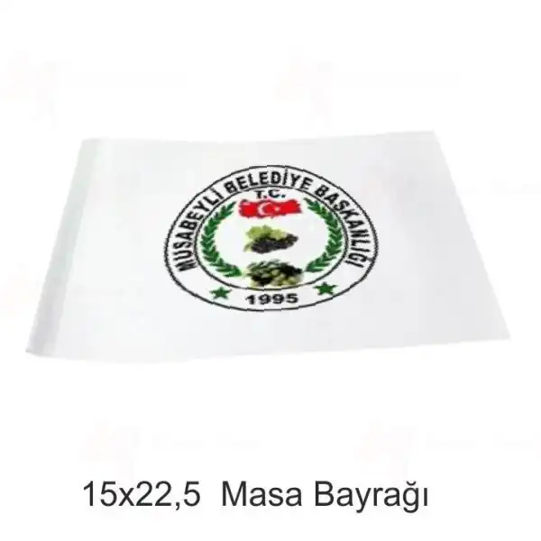 Musabeyli Belediyesi Masa Bayrakları