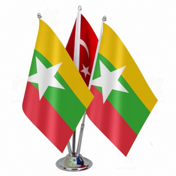 Myanmar 3 L Masa Bayraklar
