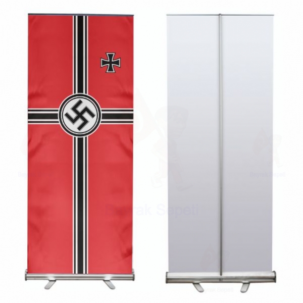 Nazi Almanyası Harp Roll Up ve Banner