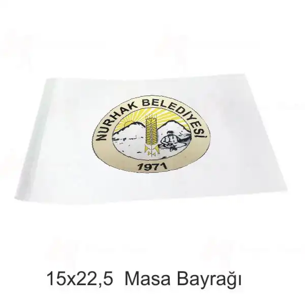 Nurhak Belediyesi Masa Bayraklar