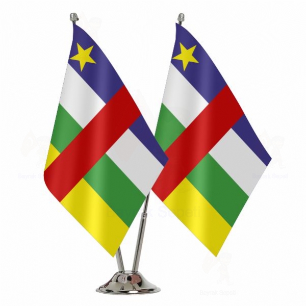 Orta Afrika Cumhuriyeti 2 Li Masa Bayra Ebatlar