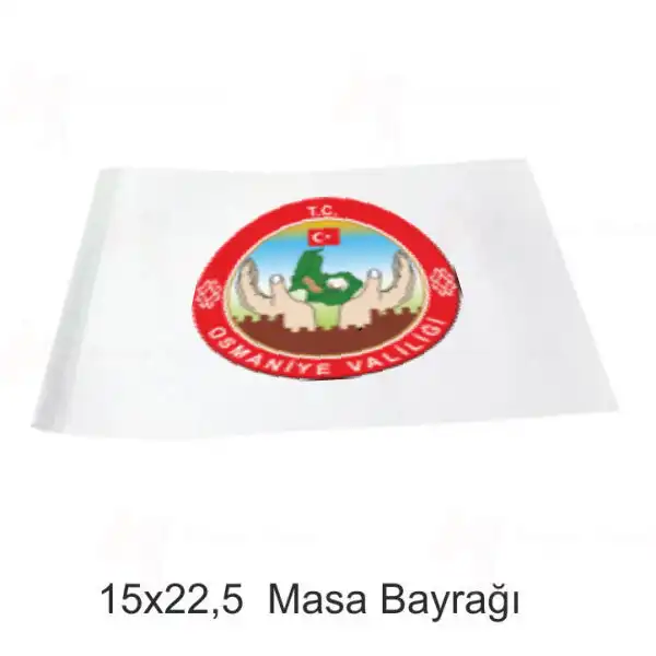 Osmaniye Valilii Masa Bayraklar