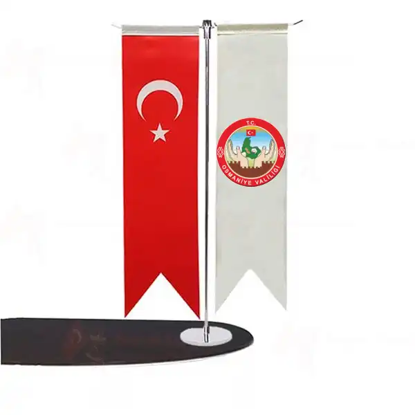 Osmaniye Valiliği T Masa Bayrakları