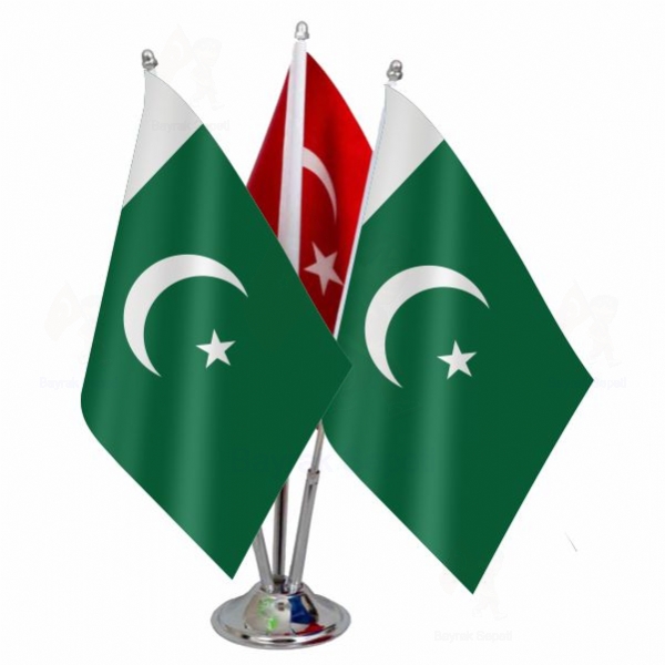 Pakistan 3 L Masa Bayraklar