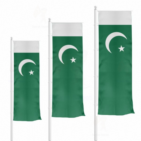 Pakistan Dikey Gnder Bayraklar