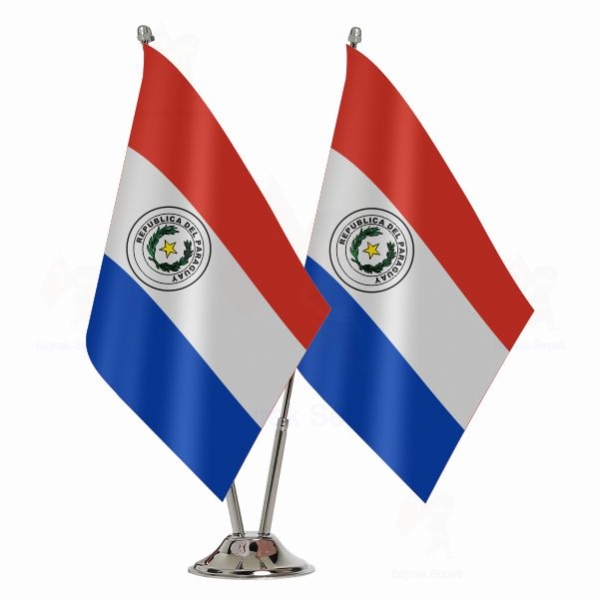 Paraguay 2 li Masa Bayrağı
