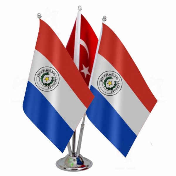 Paraguay 3 L Masa Bayraklar