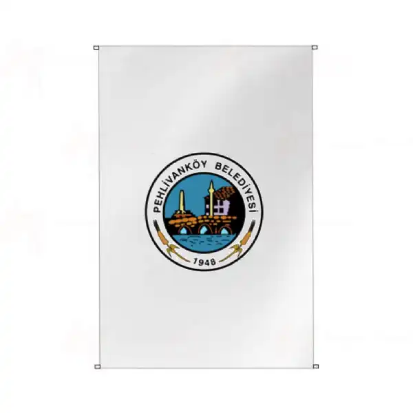 Pehlivanköy Belediyesi Bina Cephesi Bayrakları