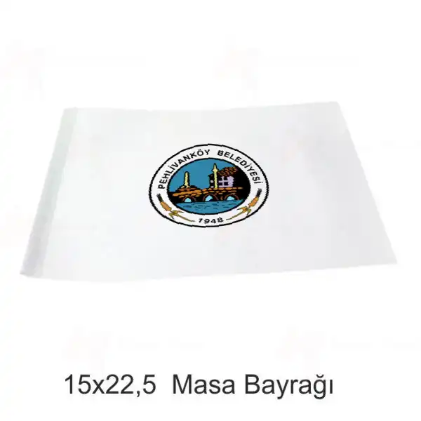 Pehlivanköy Belediyesi Masa Bayrakları