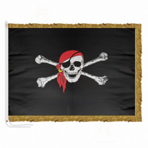 Pirate Bandana Saten Kuma Makam Bayra Sat Yeri