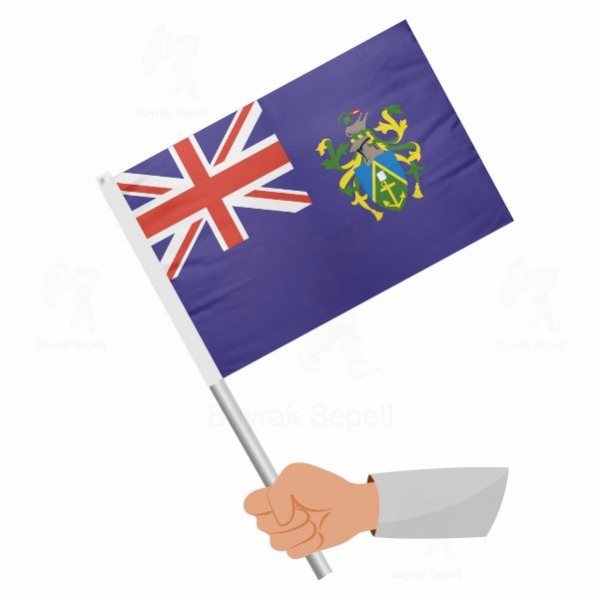 Pitcairn Adaları Sopalı Bayraklar