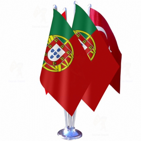 Portekiz 4 L Masa Bayraklar