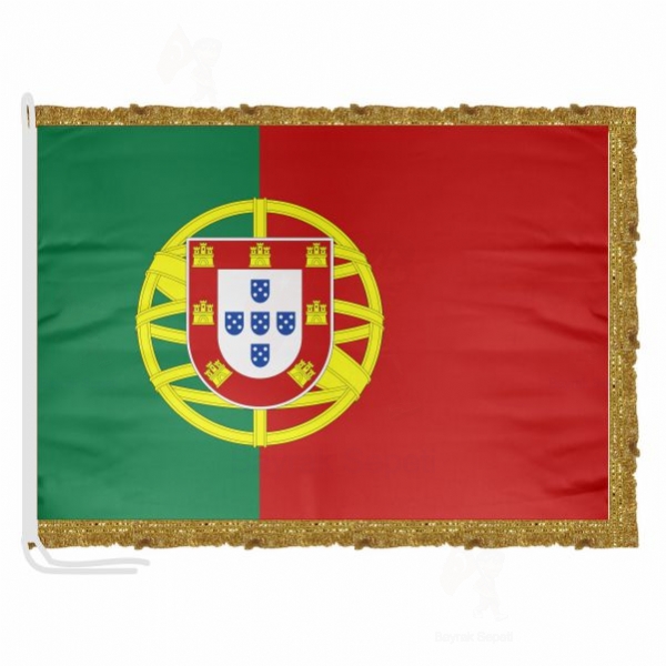 Portekiz Saten Kuma Makam Bayra Tasarm