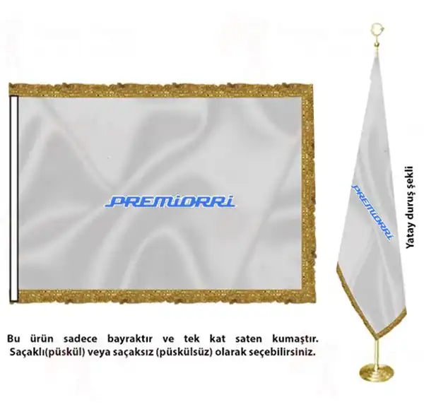 Premiorri Saten Kumaş Makam Bayrağı