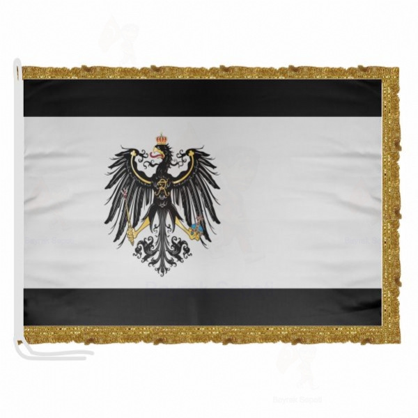 Prusya Krallığı Saten Kumaş Makam Bayrağı