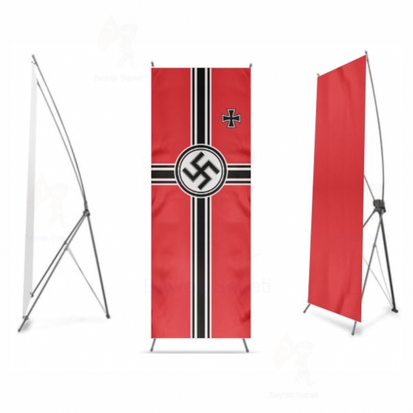 Reich Nazi Alman Sava Sanca X Banner Bask