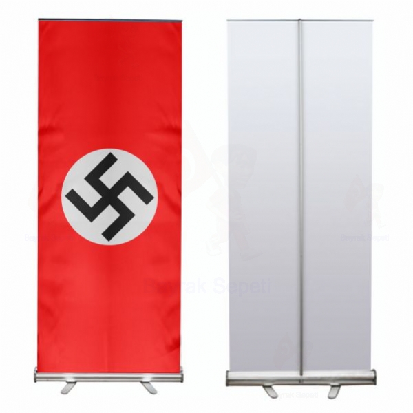 Reich Nazi Almanyası Roll Up ve Banner