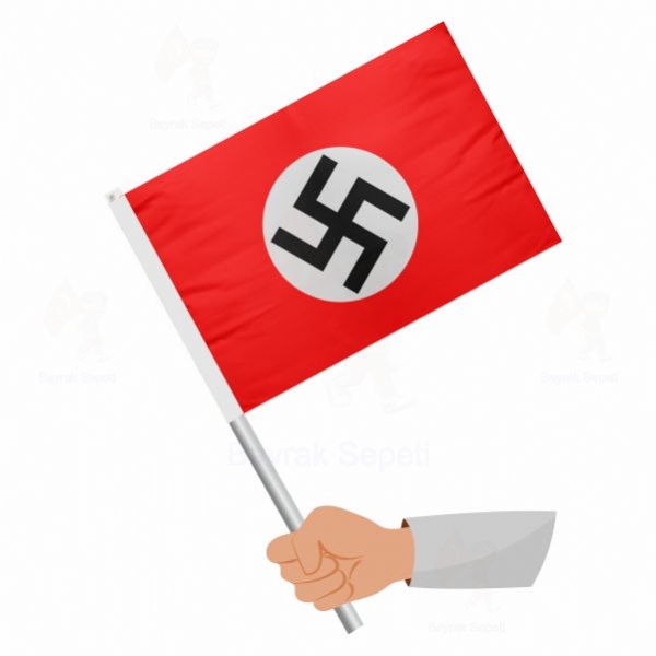 Reich Nazi Almanyası Sopalı Bayraklar