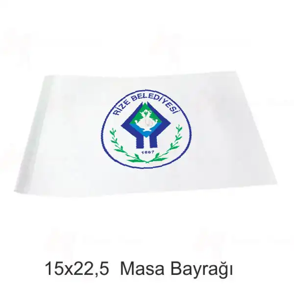 Rize Belediyesi Masa Bayraklar