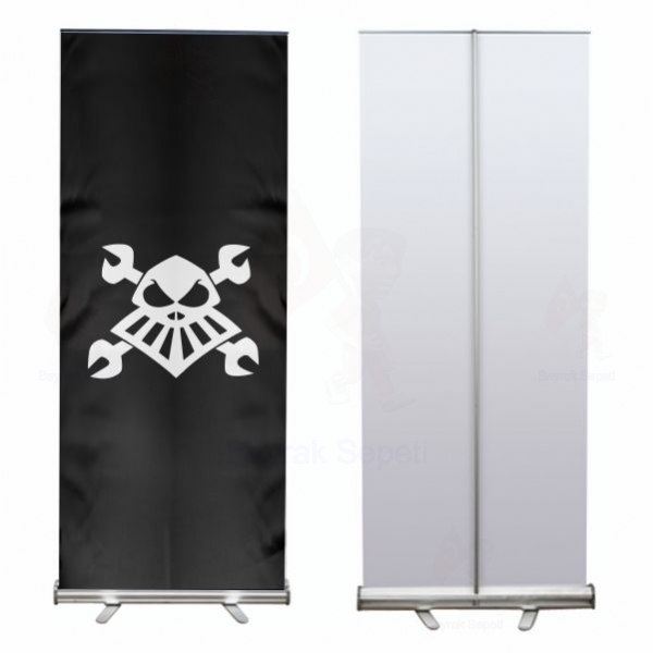 Robot Pirate Roll Up ve Banner