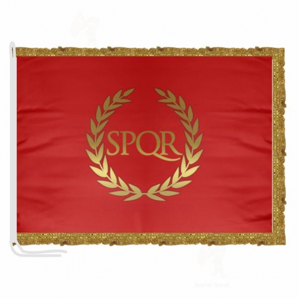 Roma İmparatorluğu Saten Kumaş Makam Bayrağı