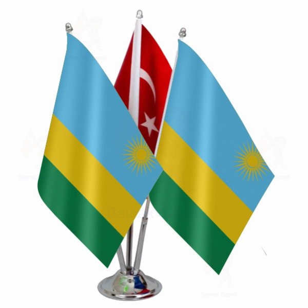 Ruanda 3 L Masa Bayraklar