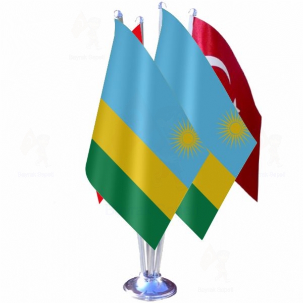 Ruanda 4 L Masa Bayraklar