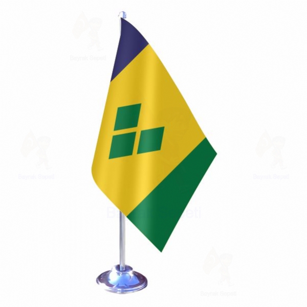 Saint Vincent ve Grenadinler Tekli Masa Bayraklar Grselleri