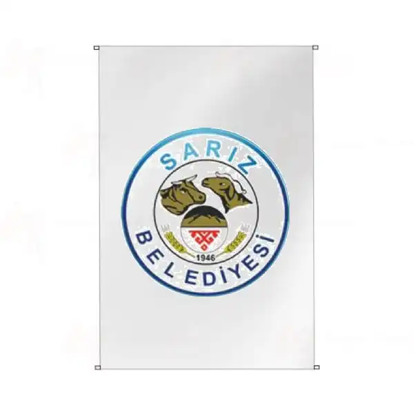 Sarz Belediyesi Bina Cephesi Bayraklar
